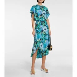 Stella McCartney Floral Silk Maxi Dress