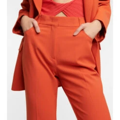 Stella McCartney High-rise Pleated Pants -Stella McCartney Sales unnamed file 1048