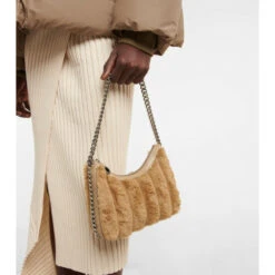 Stella McCartney Falabella Mini Faux Fur Shoulder Bag