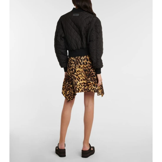 Stella McCartney Cropped Quilted Bomber Jacket - Image 2