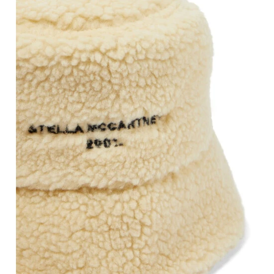 Stella McCartney Logo Faux Shearling Bucket Hat - Image 2