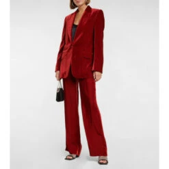Stella McCartney Single-breasted Velvet Blazer
