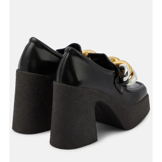 Stella McCartney Skyla Embellished Platform Loafer Pumps - Image 2