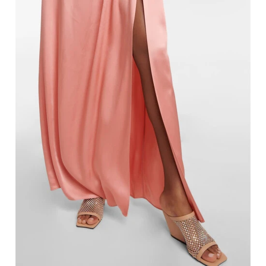 Stella McCartney Embellished One-shoulder Satin Gown - Image 4