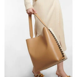 Stella McCartney Frayme Medium Faux Leather Tote Bag