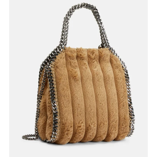 Stella McCartney Falabella Mini Faux Fur Tote Bag - Image 3