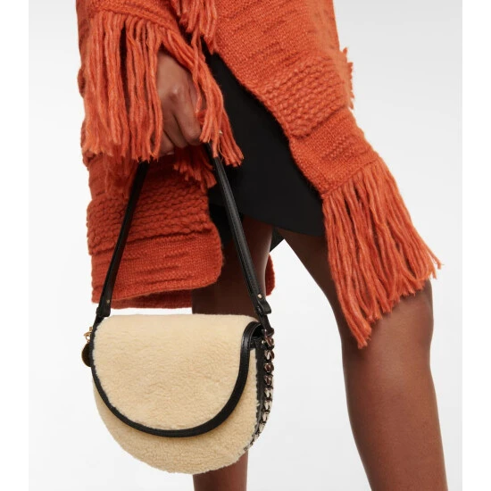 Stella McCartney Frayme Faux Fur Crossbody Bag