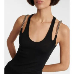 Stella McCartney Falabella Chain-detail Jersey Tank Top -Stella McCartney Sales unnamed file 150