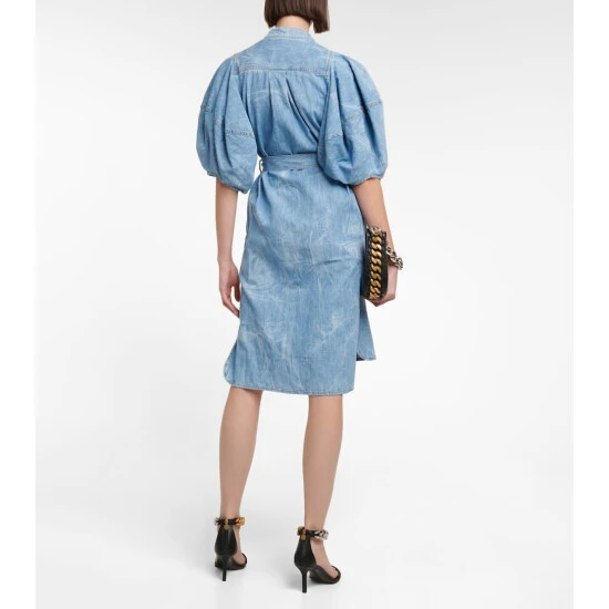 Stella McCartney Puff-sleeve Denim Shirt Dress 4 Stella McCartney Puff-sleeve Denim Shirt Dress - Image 2