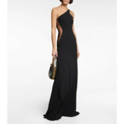Stella McCartney One-shoulder Cady Maxi Dress