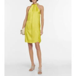 Stella McCartney Halterneck Satin Minidress