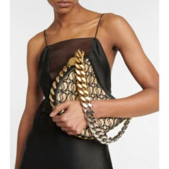 Stella McCartney Frayme Small S-Wave Shoulder Bag