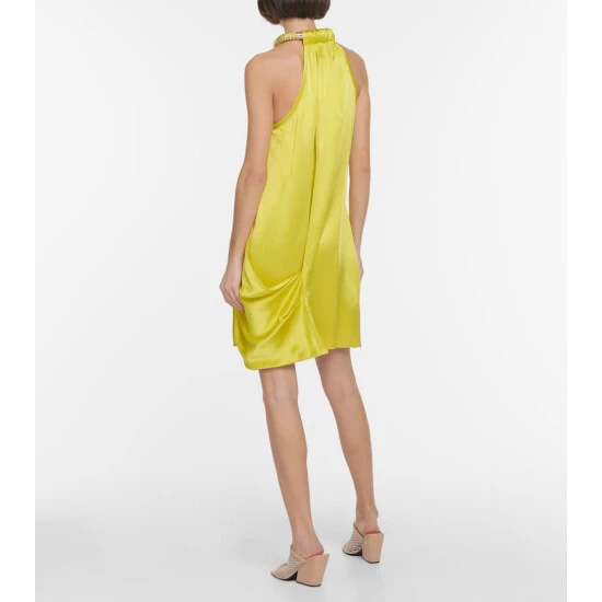 Stella McCartney Halterneck Satin Minidress - Image 2