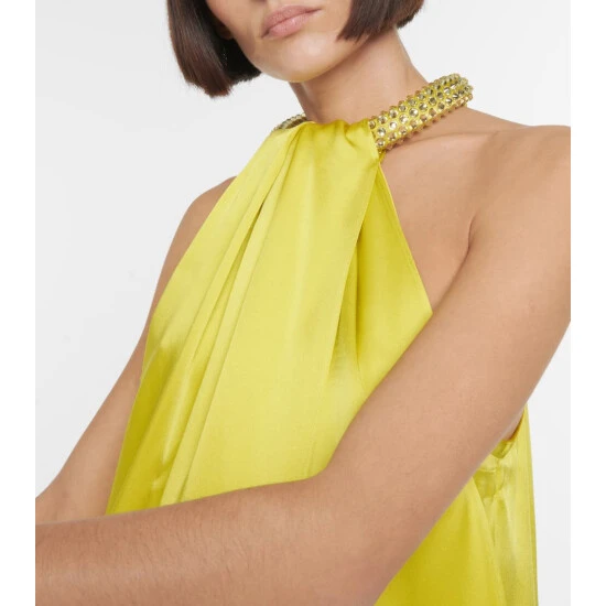 Stella McCartney Halterneck Satin Minidress - Image 3