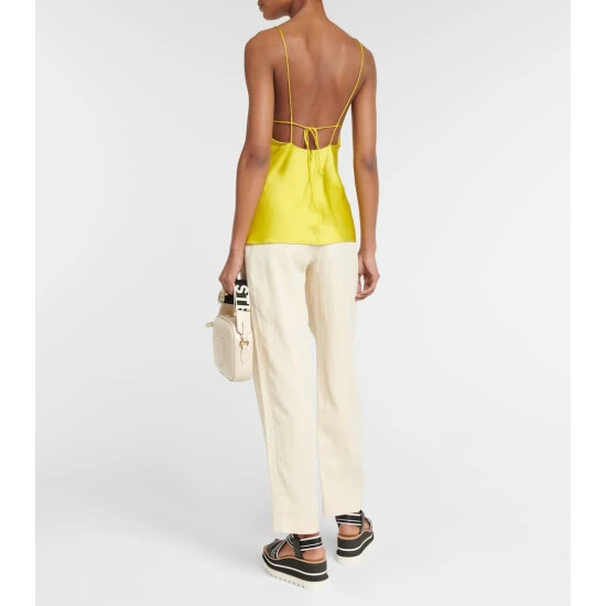 Stella McCartney Mesh-trimmed Satin Camisole - Image 2