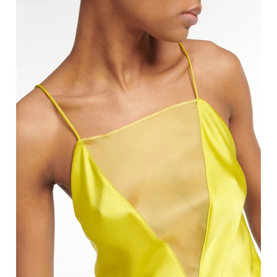 Stella McCartney Mesh-trimmed Satin Camisole - Image 3