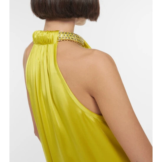 Stella McCartney Halterneck Satin Minidress - Image 5