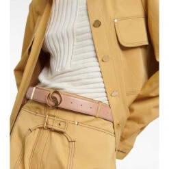 Stella McCartney Monogram Faux Leather Belt