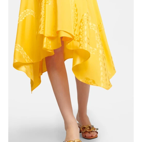 Stella McCartney Asymmetrical Printed High-rise Midi Skirt - Image 4