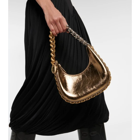 Stella McCartney Frayme Embellished Shoulder Bag