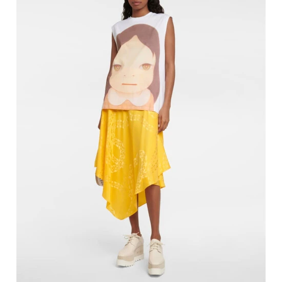 Stella McCartney X Yoshitomo Nara Printed Jersey Tank Top