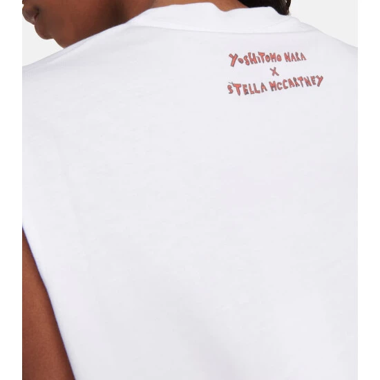 Stella McCartney X Yoshitomo Nara Printed Jersey Tank Top - Image 5
