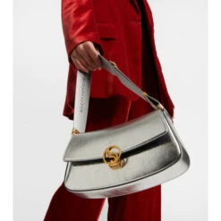 Stella McCartney S-Wave Metallic Shoulder Bag