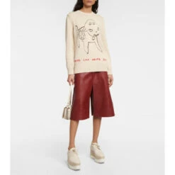 Stella McCartney X Yoshitomo Nara Embroidered Cotton Sweatshirt