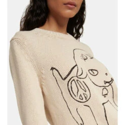 Stella McCartney X Yoshitomo Nara Embroidered Cotton Sweatshirt 4 Stella McCartney X Yoshitomo Nara Embroidered Cotton Sweatshirt -Stella McCartney Sales unnamed file 418