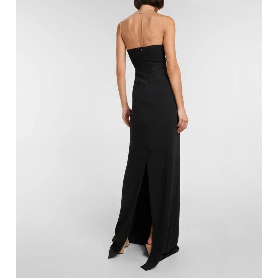 Stella McCartney Mesh-paneled Crêpe Gown - Image 2