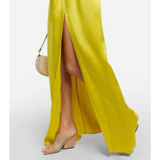 Stella McCartney One-shoulder Embellished Satin Gown - Image 4