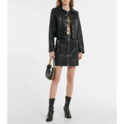 Stella McCartney Faux Leather Shirt Jacket