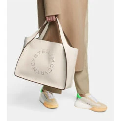 Stella McCartney Stella Logo Faux Leather Tote