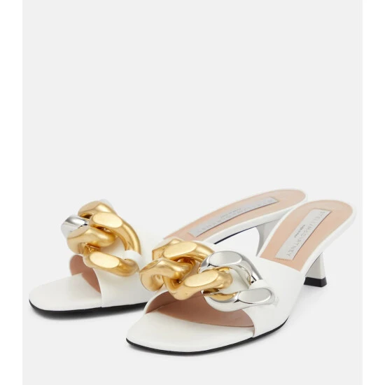 Stella McCartney Falabella Faux Leather Mules - Image 4