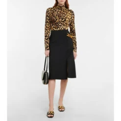 Stella McCartney Chain-trimmed Midi Skirt