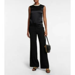 Stella McCartney Crystal-embellished Satin Top