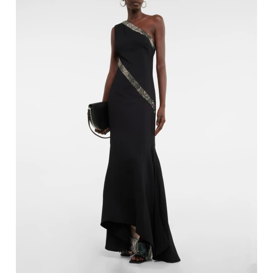Stella McCartney Embellished One-shoulder Maxi Dress