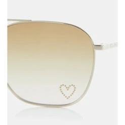 Stella McCartney Embellished Aviator Sunglasses