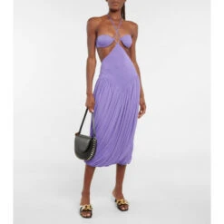 Stella McCartney Cutout Silk-blend Dress