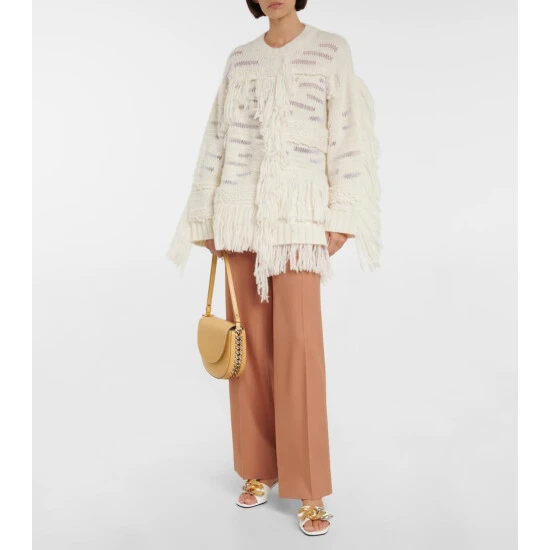 Stella McCartney Fringed Alpaca Blend Sweater