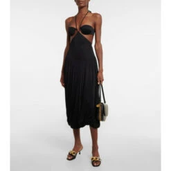 Stella McCartney Cutout Halterneck Midi Dress