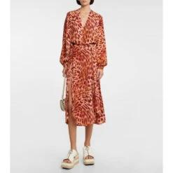Stella McCartney Cheetah-print Silk Maxi Dress