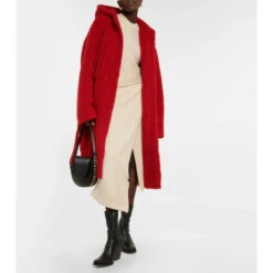Stella McCartney Fringed Hooded Teddy Coat