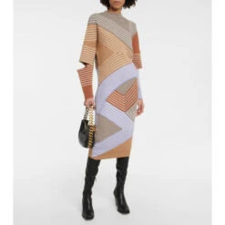 Stella McCartney Striped Ribbed-knit Virgin Wool Sweater