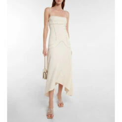 Stella McCartney Stud-embellished Midi Dress