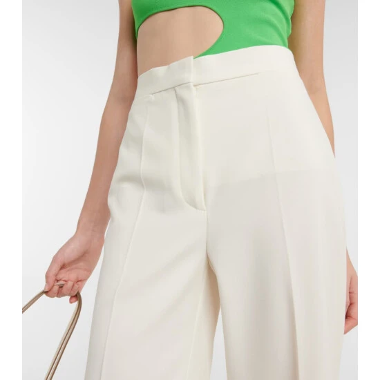 Stella McCartney High-rise Wide-leg Twill Pants - Image 3