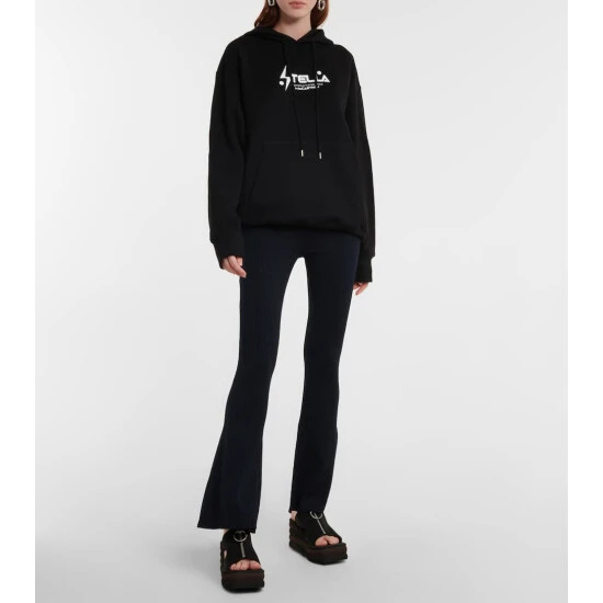 Stella McCartney Ribbed-knit Flared Pants