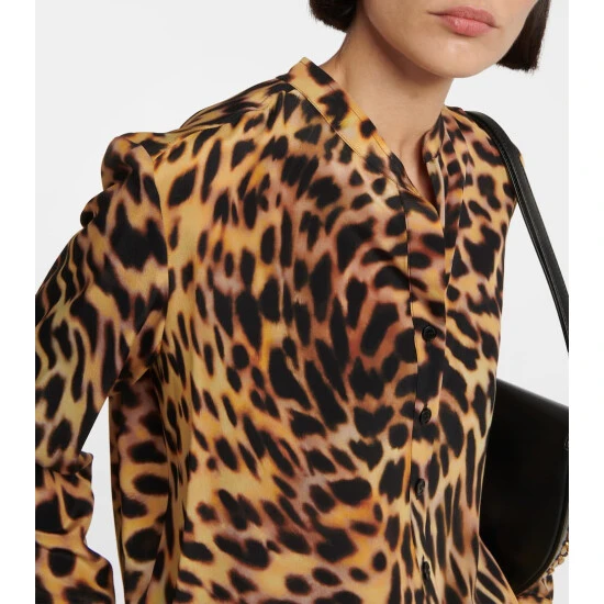 Stella McCartney Cheetah-print Silk Blouse - Image 3