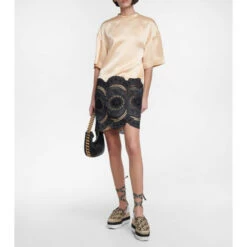 Stella McCartney Gaia Monogram Platform Espadrilles