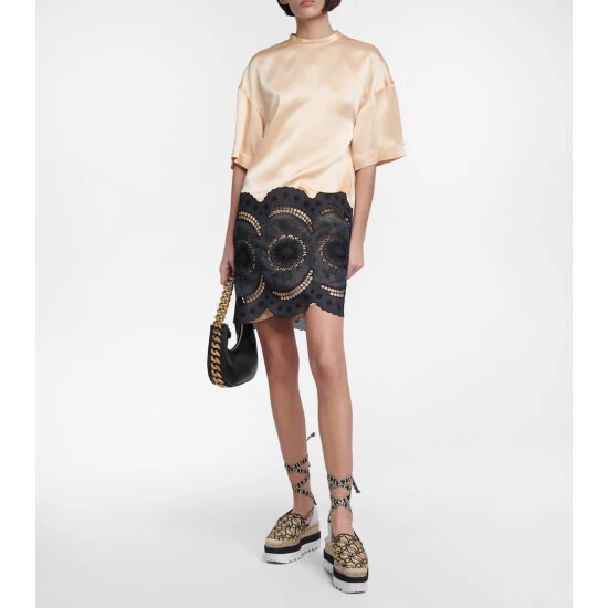 Stella McCartney Gaia Monogram Platform Espadrilles